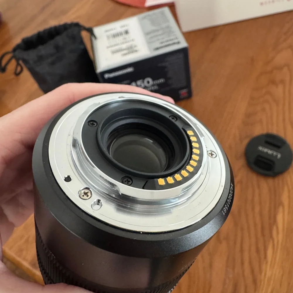 Panasonic Lumix G Vario 45-150mm Lens in Black